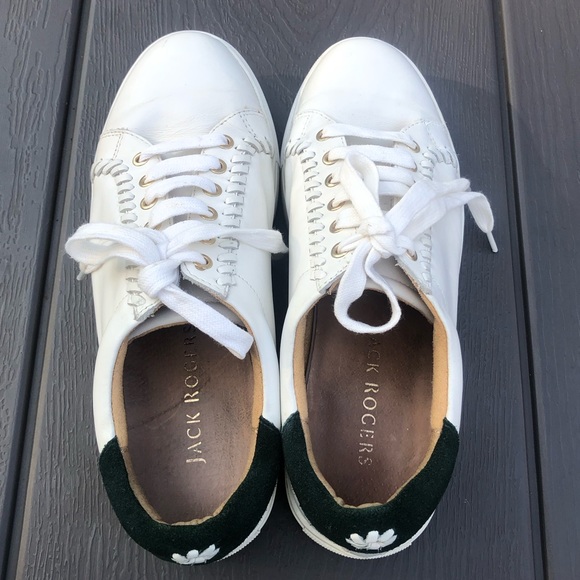 Jack Rogers Whitney Leather Sneakers sz 8,5 - Picture 5 of 13